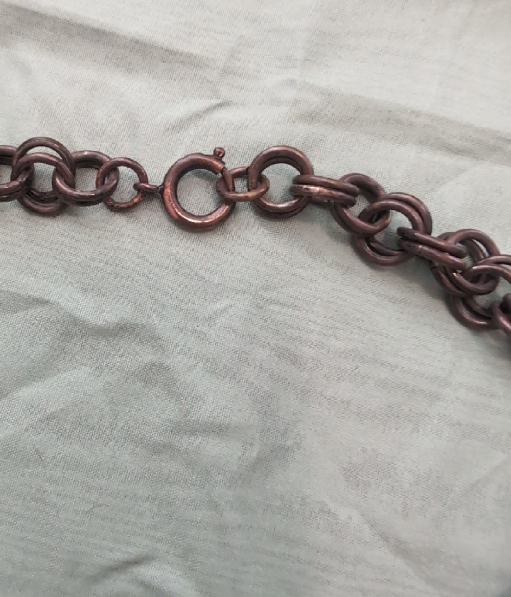 Men's Coin Pendant Necklace in Dark Bronze Finish - Picture 3 of 5